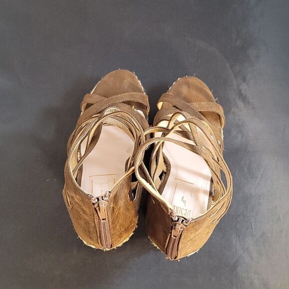 DESINE BY JACOBIES WEDGE MULTI-STRAPS OPEN TOE WOMEN"S SANDAL - Picture 5 of 12